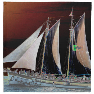 Boats under Sail Napkin