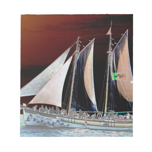 Boats under Sail Notepad (Front)