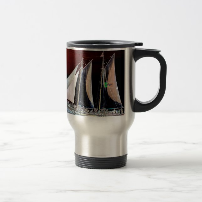Boats under Sail Travel Mug (Right)