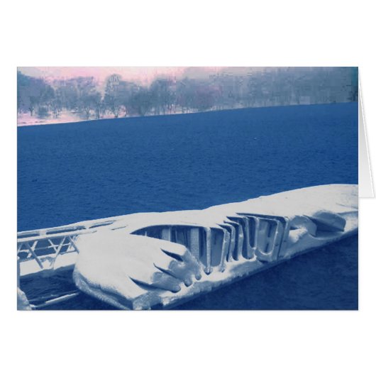 Boats waiting for Spring Cards (Front Horizontal)
