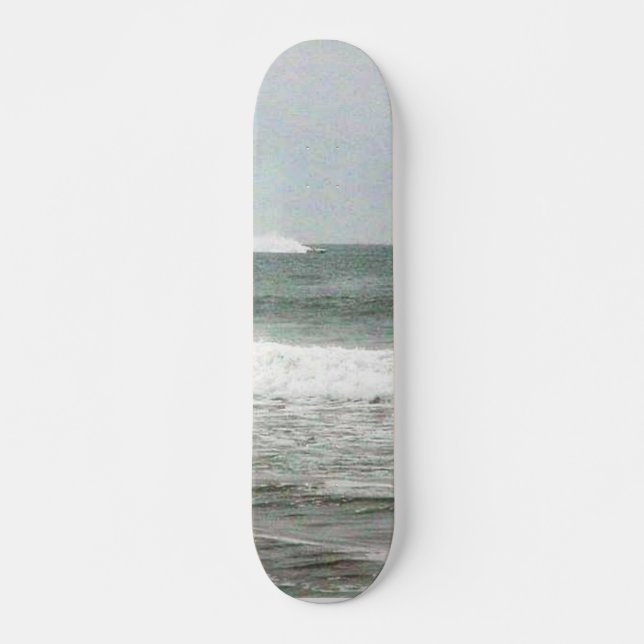 Boats Water Pier Ocean Skateboard (Front)