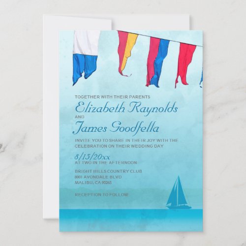 Boats Wedding Invitations