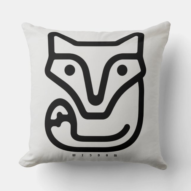 BOAZ Bear – Strength Icon Throw Pillow (Front)