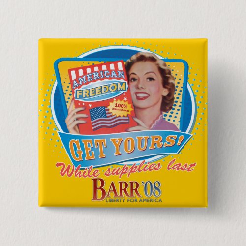 Bob Barr for President Vintage Button