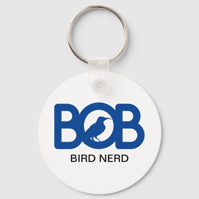 Bob Bird Nerd Keychain (Front)