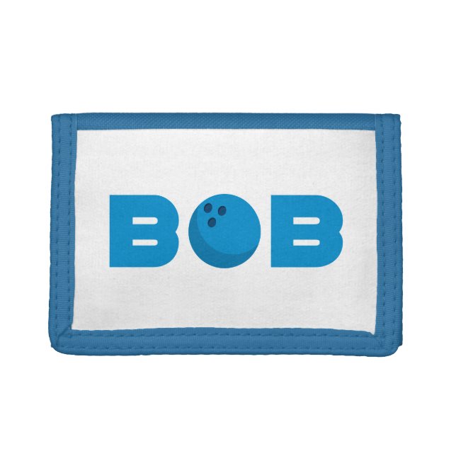 Bob bowling tri-fold wallet (Front)