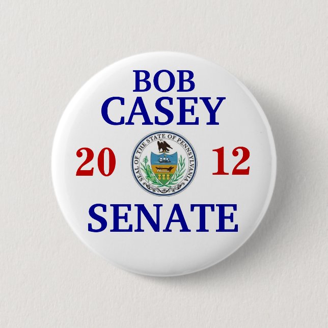 Bob Casey Jr FOR SENATE Button (Front)