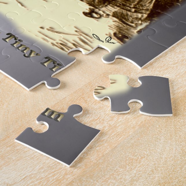 Bob Cratchit and Tiny Tim Christmas Carol Jigsaw Puzzle (Side)