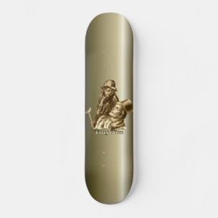 Bob Cratchit and Tiny Tim Christmas Carol Skateboard Deck