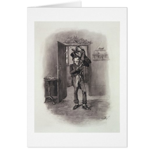 Bob Cratchit and Tiny Tim, from 'Charles Dickens: Cards (Front)