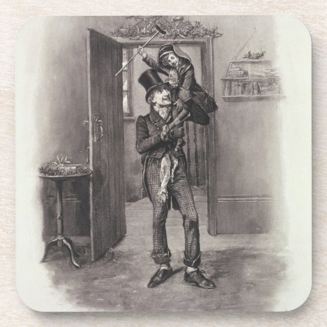 Bob Cratchit and Tiny Tim, from 'Charles Dickens: Coaster (Front)
