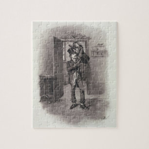 Bob Cratchit and Tiny Tim, from 'Charles Dickens: Jigsaw Puzzle