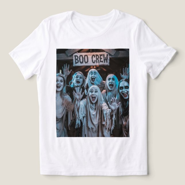 bob crew halloween Tri-Blend shirt (Design Front)