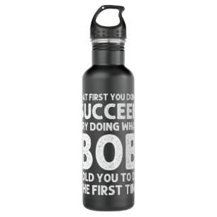 BOB Gift Name Personalized Birthday Funny Christma Stainless Steel Water Bottle