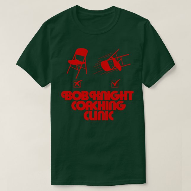 Bob Knight Coaching Clinic T-Shirt (Design Front)