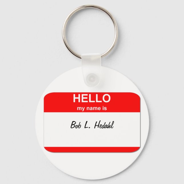 Bob L. Hedahl (bobble-head doll) Keychain (Front)