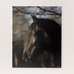 Bob Langrish Black Tennessee Walker Headshot Jigsaw Puzzle