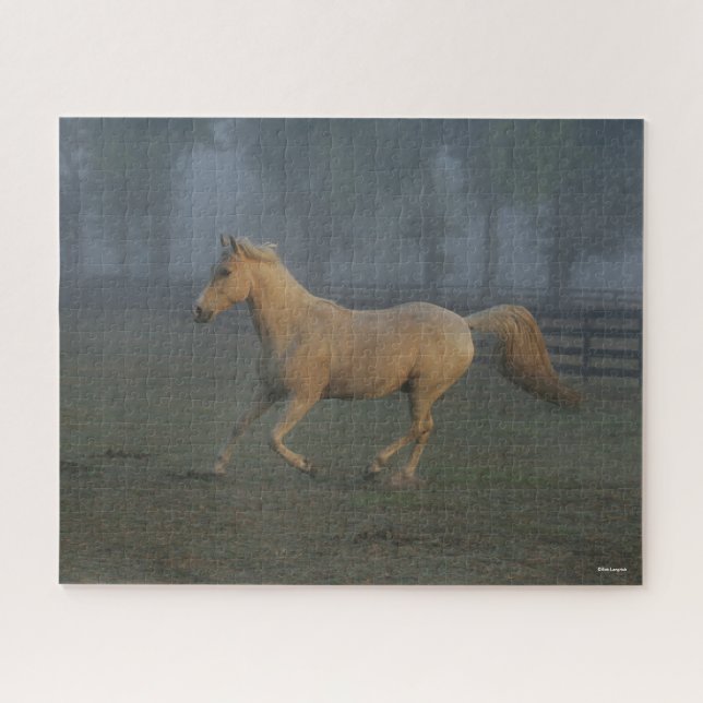 Bob Langrish | Palomino Tennessee Walker in Mist Jigsaw Puzzle (Horizontal)