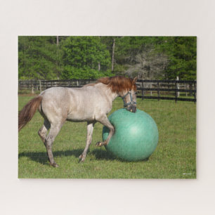Bob Langrish Paso Fino Horse Playing With Ball Jigsaw Puzzle