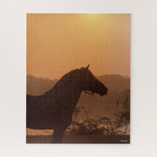 Bob Langrish Rocky Mountain Horse Silhouette Jigsaw Puzzle