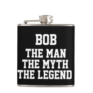 Bob: Man, Myth, Legend Flask