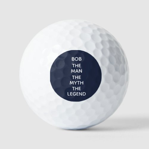 Bob Man Myth Legend Golf Balls