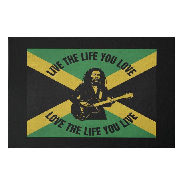 Bob Marley Faux Canvas Print (Front)