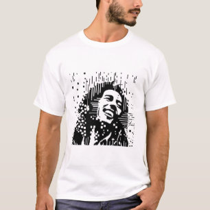 Bob Marley Pixel Square T-Shirt