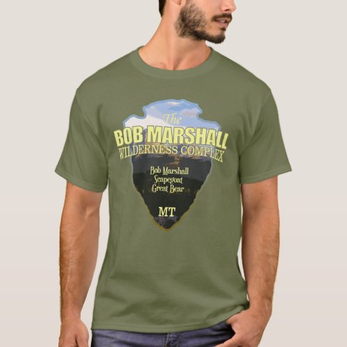 Bob Marshall Wilderness Complex arrowhead T_Shirt