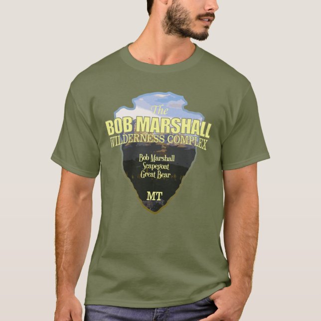 Bob Marshall Wilderness Complex (arrowhead) T-Shirt (Front)
