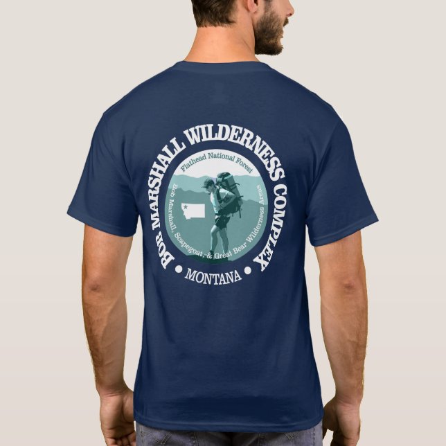 Bob Marshall Wilderness Complex (T) T-Shirt (Back)