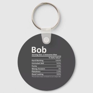 Bob Nutrition Funny Birthday D Name Gif  Keychain