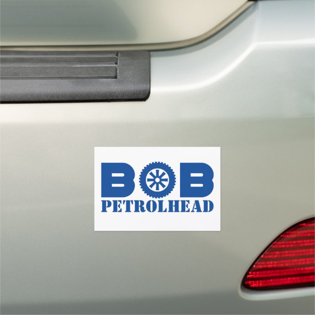Bob Petrol Head Car Magnet (In Situ)