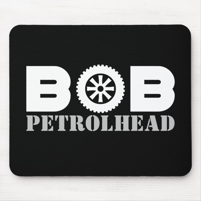 Bob Petrol Head Mouse Pad (Front)