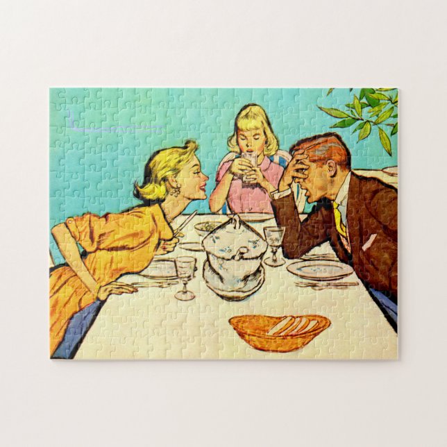 Bob’s had it with June’s dinner chatter Jigsaw Puzzle (Horizontal)