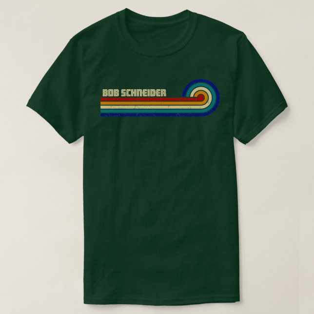 Bob Schneider Retro Sunset T-Shirt (Design Front)