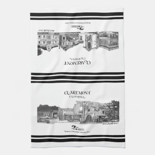 Bob Smith Claremont Collection _ 2 collages Kitchen Towel