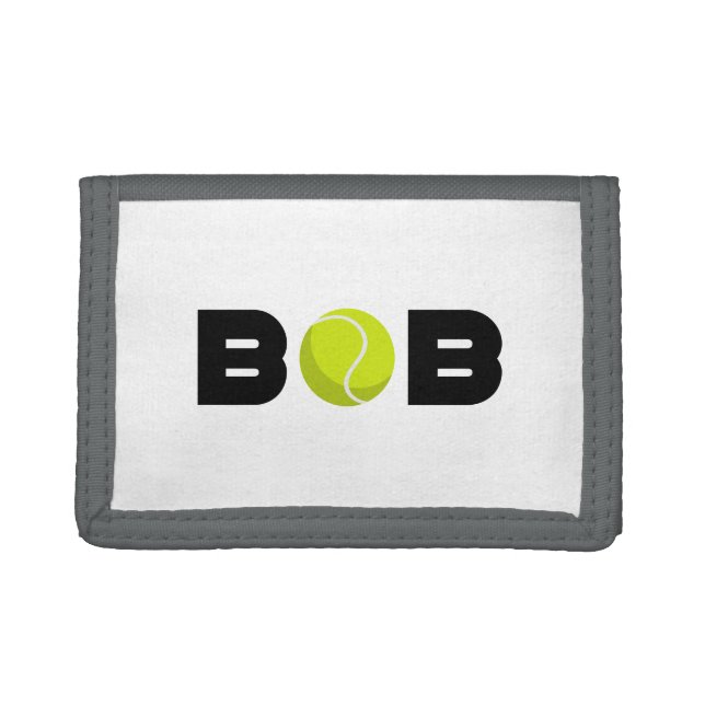Bob Tennis Trifold Wallet (Front)