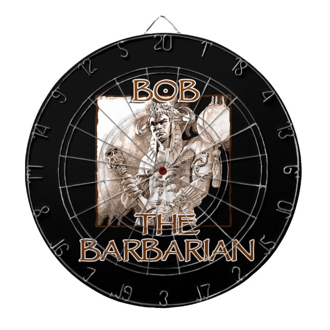 Bob, The Barbarian Dart Board (Front)