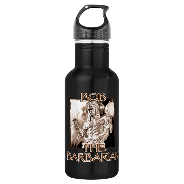 Bob, The Barbarian Stainless Steel Water Bottle (Front)