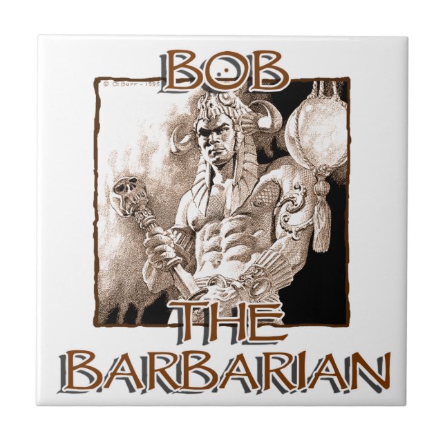 Bob, The Barbarian Tile (Front)