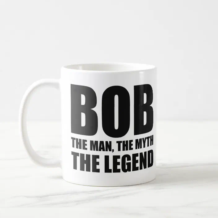The Man Name Personalised Funky Gift The Legend Mug Bobby The Myth 