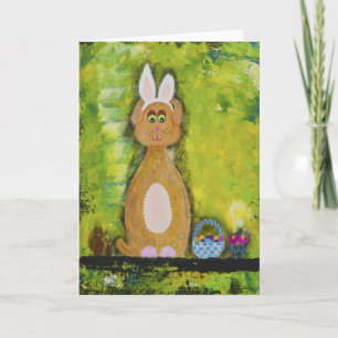 Bob, the Spotted Easter Bunny Holiday Card