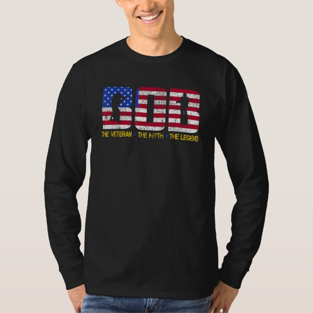 Bob The Veteran The Myth The Legend Shirt Fathers  (Front)