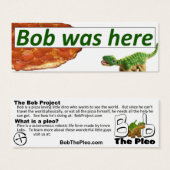 Bob was here - Pizza card (Front & Back)