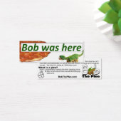 Bob was here - Pizza card (Desk)