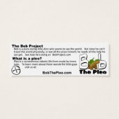 Bob was here - Pizza card (Back)