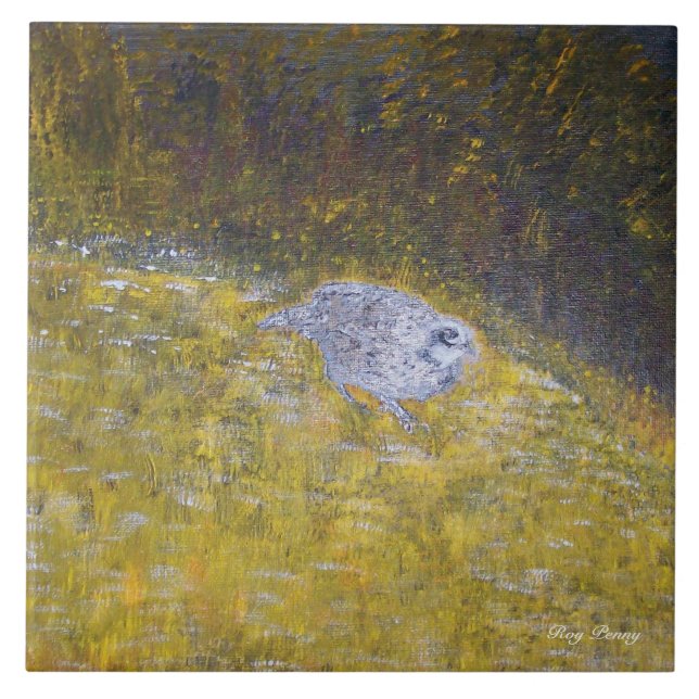 Bob White Quail Ceramic Tile (Front)