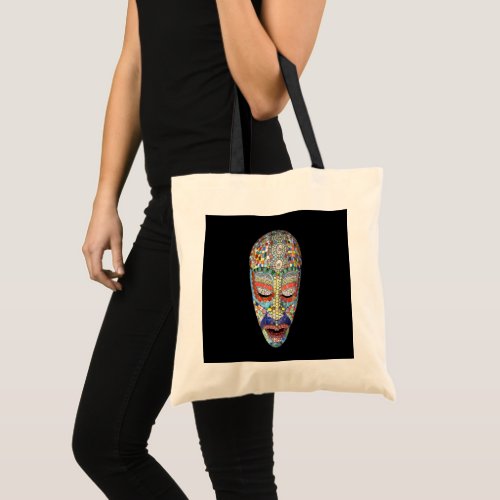 Bob Why the Long Face Mosaic Mask Tote Bag