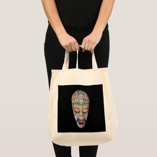 Bob Why the Long Face Mosaic Mask Tote Bag